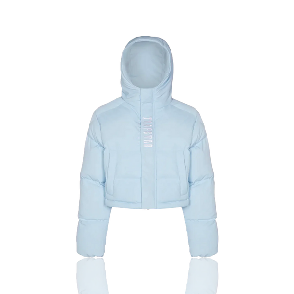 Women's Ice Blue Decoded 2.0 Hooded Puffer Jacket