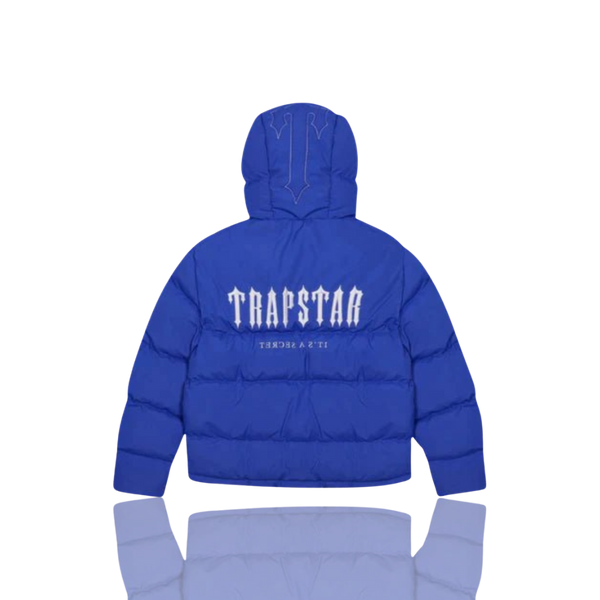 DAZZLING BLUE 2.0 DECODED HOODED PUFFER JACKET