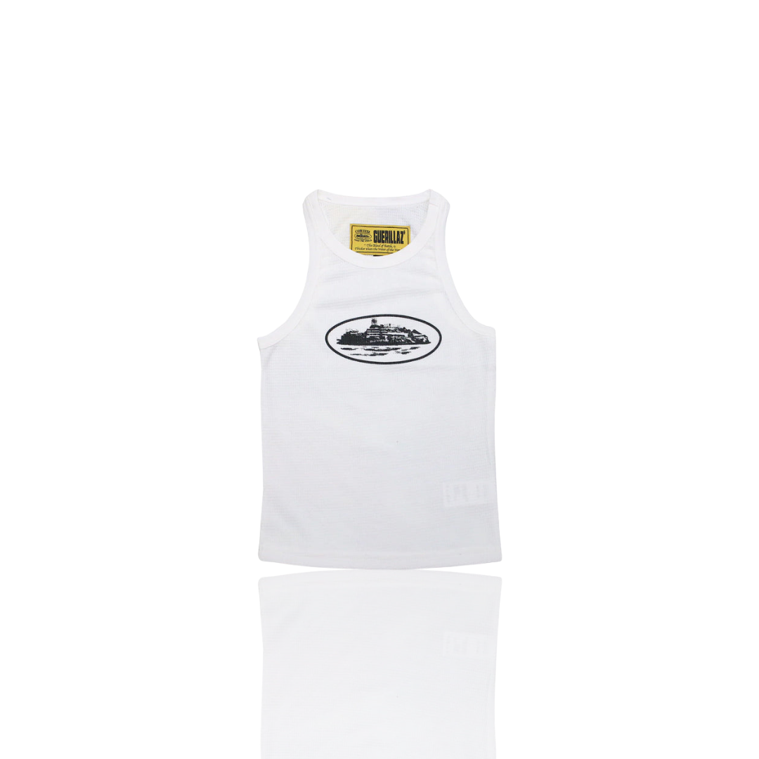 WHITE & BLACK WOMENS ACLATRAZ GUERILLAZ VEST
