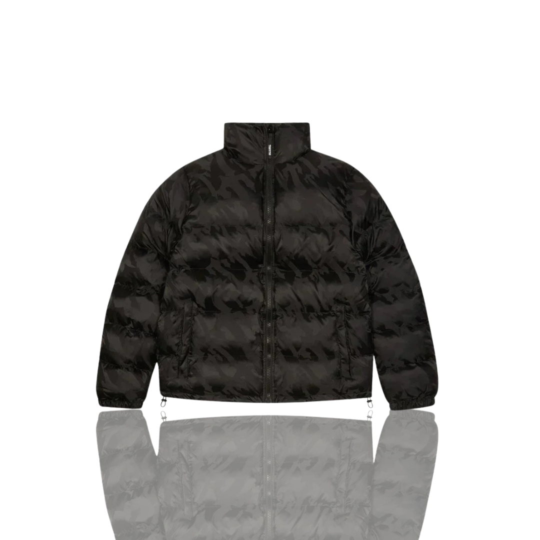 Black Jacquard Puffer
