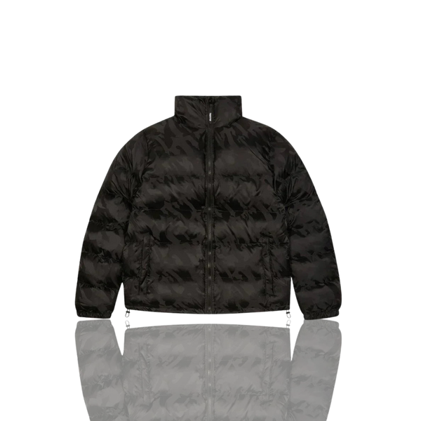 Black Jacquard Puffer