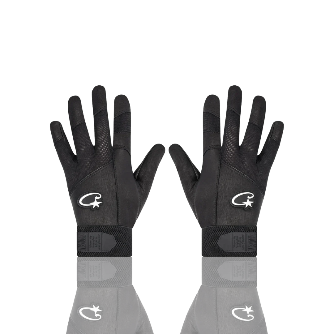 BLACK LEATHER GLOVES