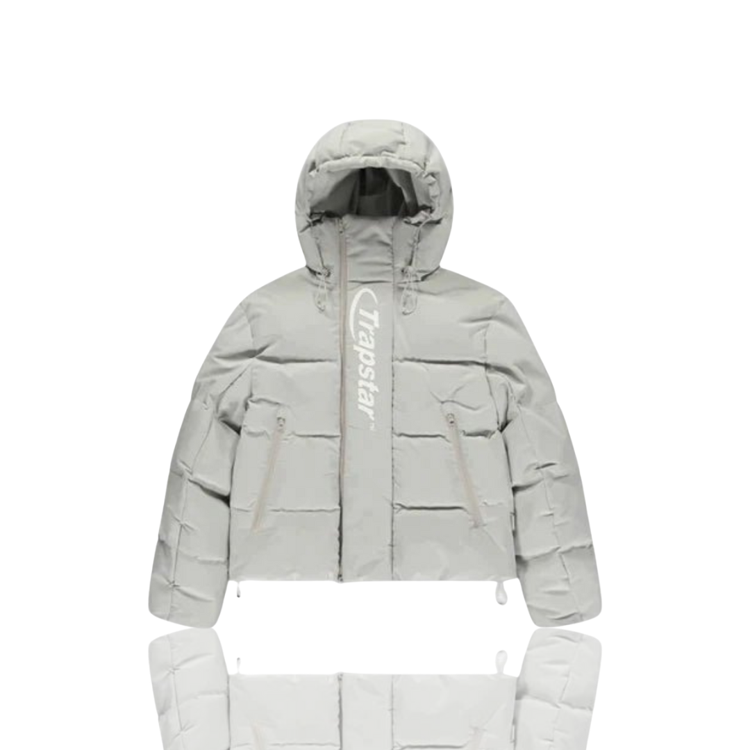 LIGHT GREY HYPERDRIVE TECHNICAL PUFFER JACKET