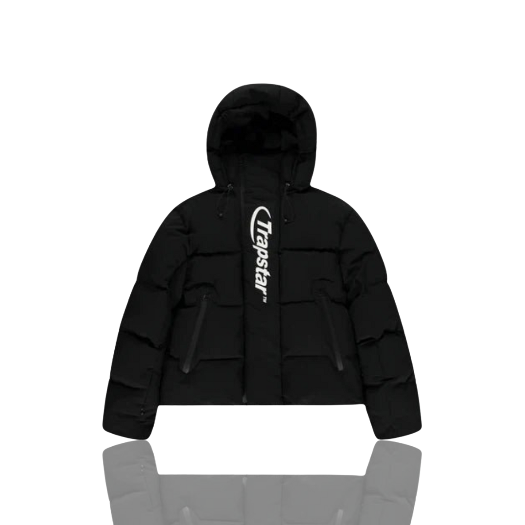 BLACK & WHITE HYPERDRIVE TECHNICAL PUFFER JACKET