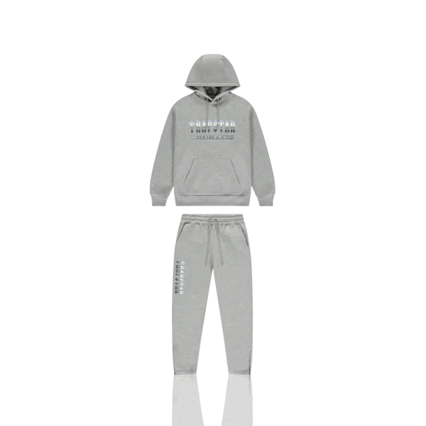 Grey / Ice Blue Chenille Decoded 2.0 Hooded Tracksuit