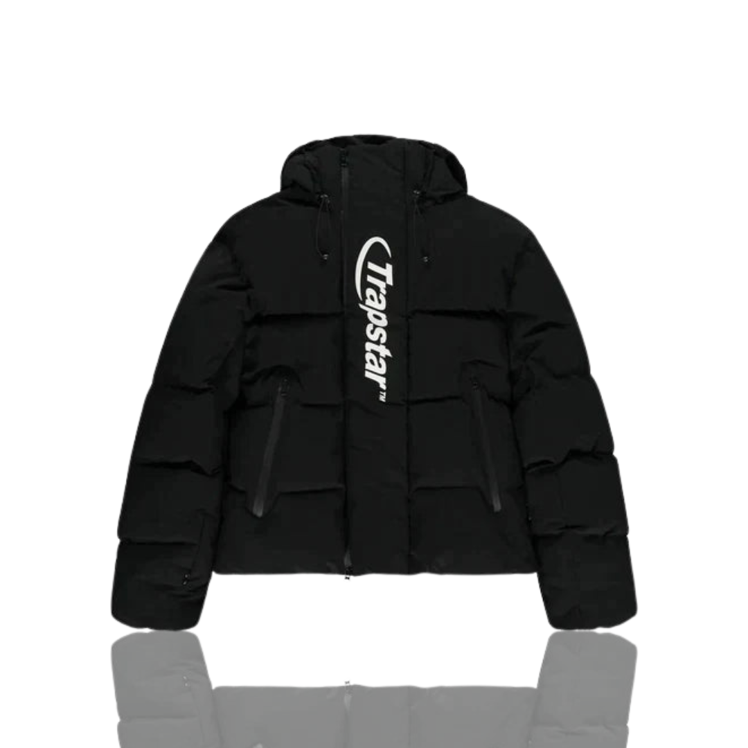 BLACK & WHITE HYPERDRIVE TECHNICAL PUFFER JACKET