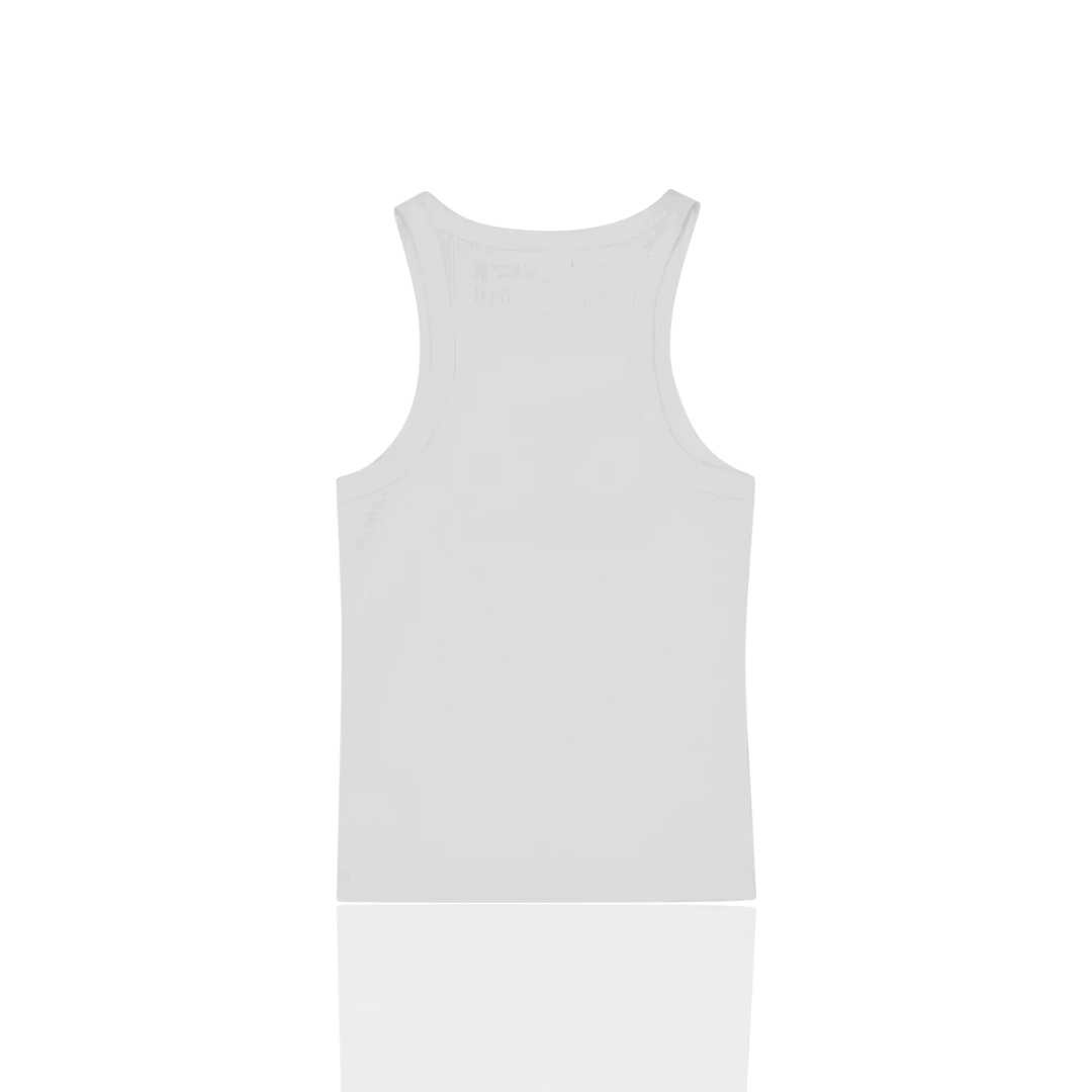 WHITE & BLACK WOMENS ALCATRAZ GUERILLAZ 4 STARZ VEST