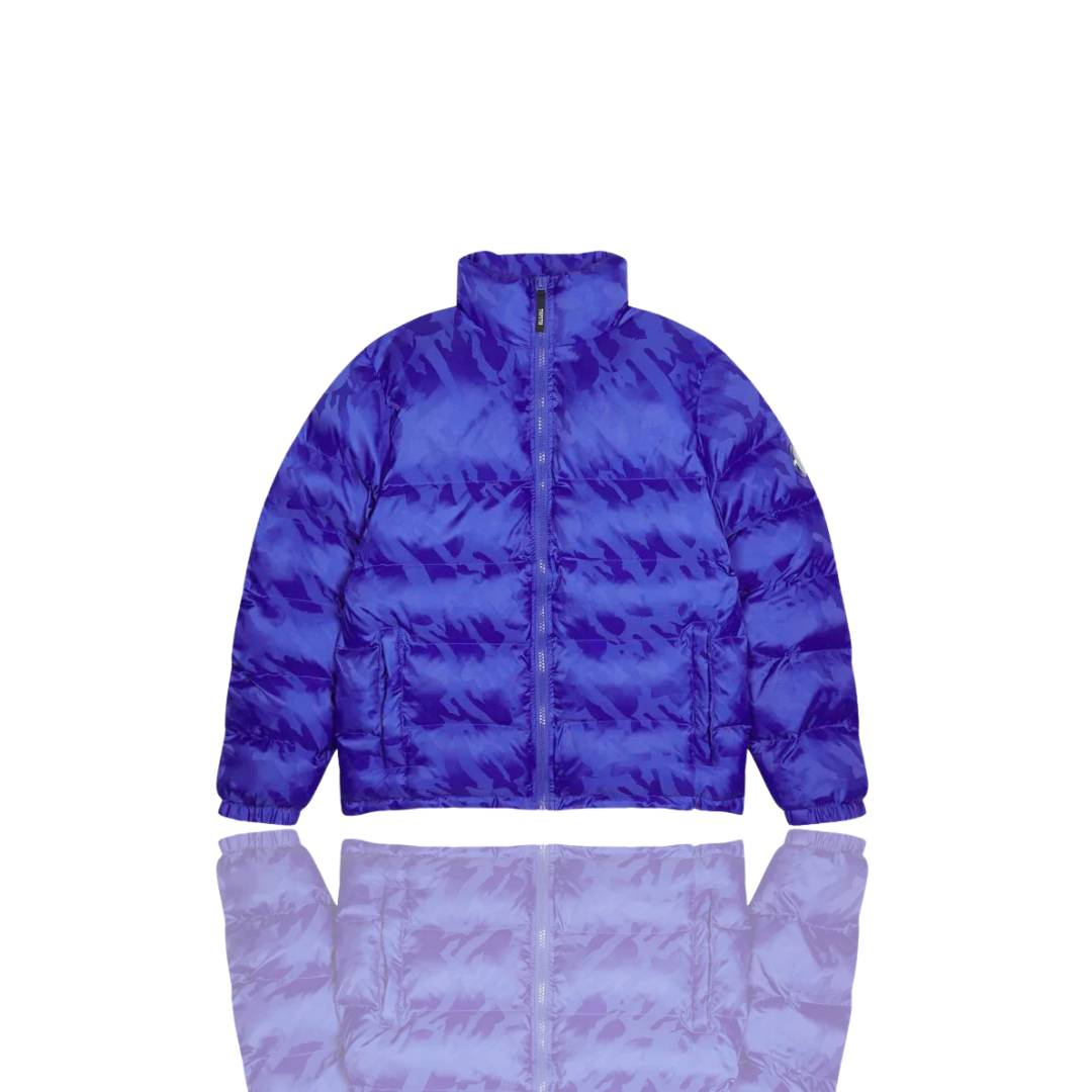 Dazzling Blue Jacquard Puffer