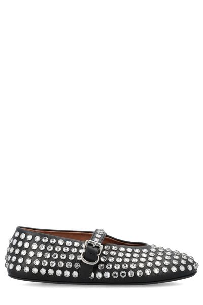 Alaïa Embellished Ballet Flat Shoes