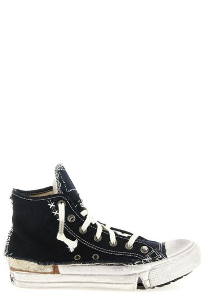 Maison Margiela Distressed Lace-Up Sneakers