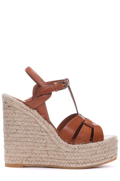 Saint Laurent Tribute Wedge Espadrilles