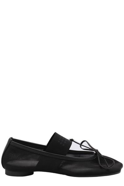 MM6 Maison Margiela Bow Detail Ballet Shoes