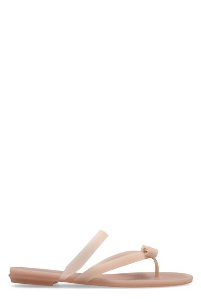 Ferragamo Vara Bow Jelly Thong Sandals