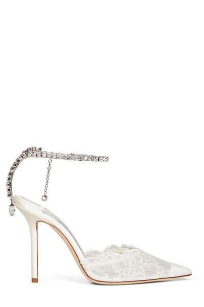 Jimmy Choo Saeda 100 Lace Pumps