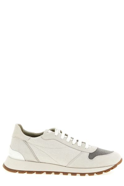 Brunello Cucinelli Monile Detailed Low-Top Sneakers