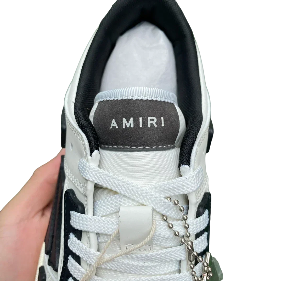Amiri Skel Top Low 'White Black White'