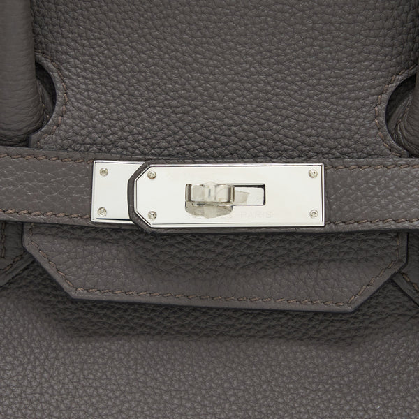 HERMES BIRKIN 35 TOGO 8F GRIS ETAIN SHW